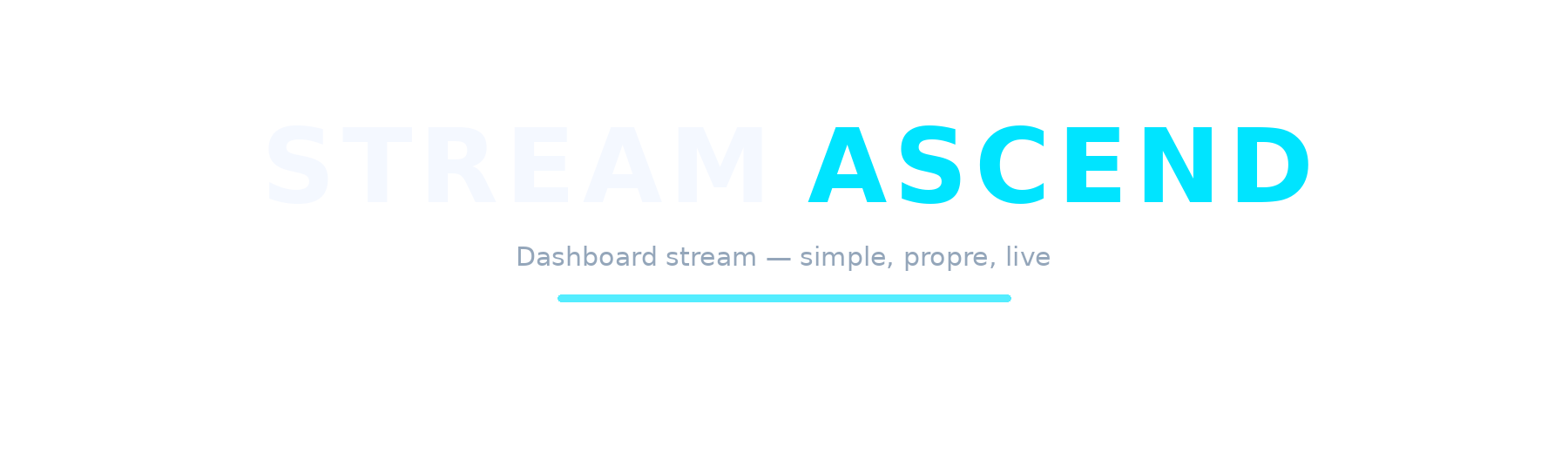 StreamAscend — boîte à outils pour petits streamers Twitch
